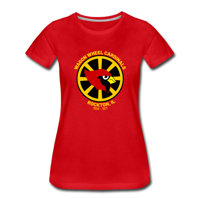 Wagon Wheel Cardinals Women’s T-Shirt - red
