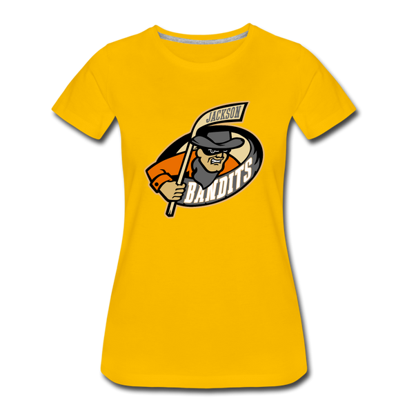 Jackson Bandits Women's T-Shirt - sun yellow