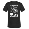 TPL Aim for the Bushes T-Shirt (Tri-Blend Super Light) - heather black