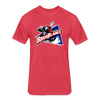 Arkansas Riverblades T-Shirt (Premium Tall 60/40) - heather red