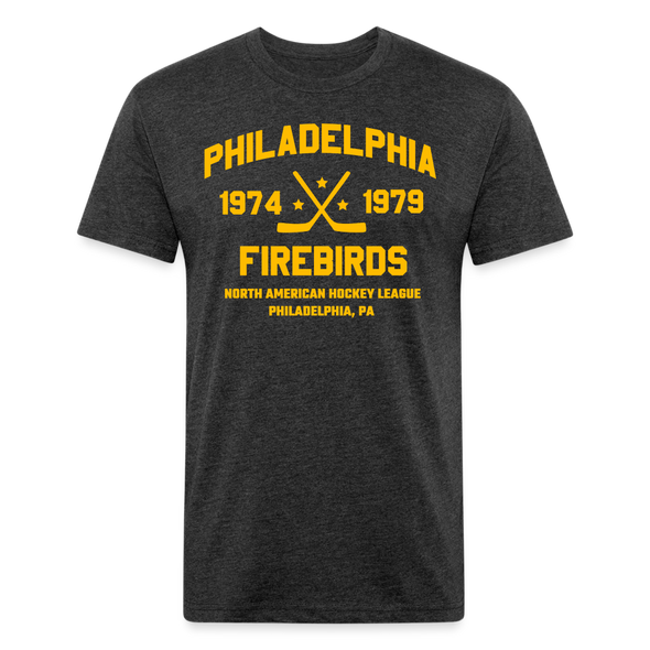 Philadelphia Firebirds Dated T-Shirt (Premium) - heather black