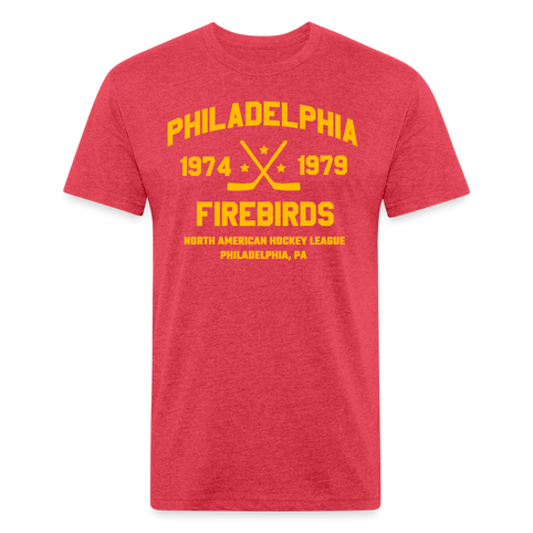 Philadelphia Firebirds Dated T-Shirt (Premium) - heather red