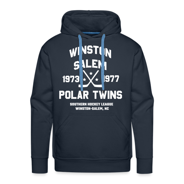 Winston-Salem Polar Twins Double Sided Premium Hoodie - navy