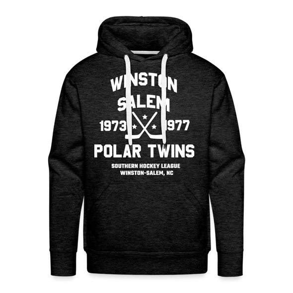 Winston-Salem Polar Twins Double Sided Premium Hoodie - charcoal grey